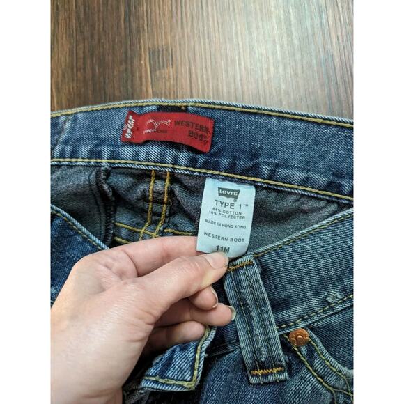 VTG  Levi's Jeans Womens 11m 32x32 Type 1 Tough Western Cowboy Boot Rare - Picture 3 of 8